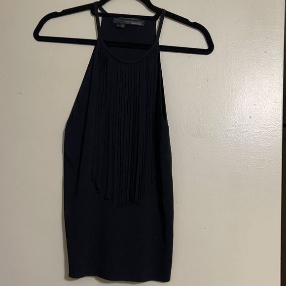 360 SWEATER Italian Yarn Fringe tank - Picture 1 of 5